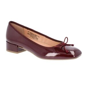 Time and Tru Burgundy Flats with Bow